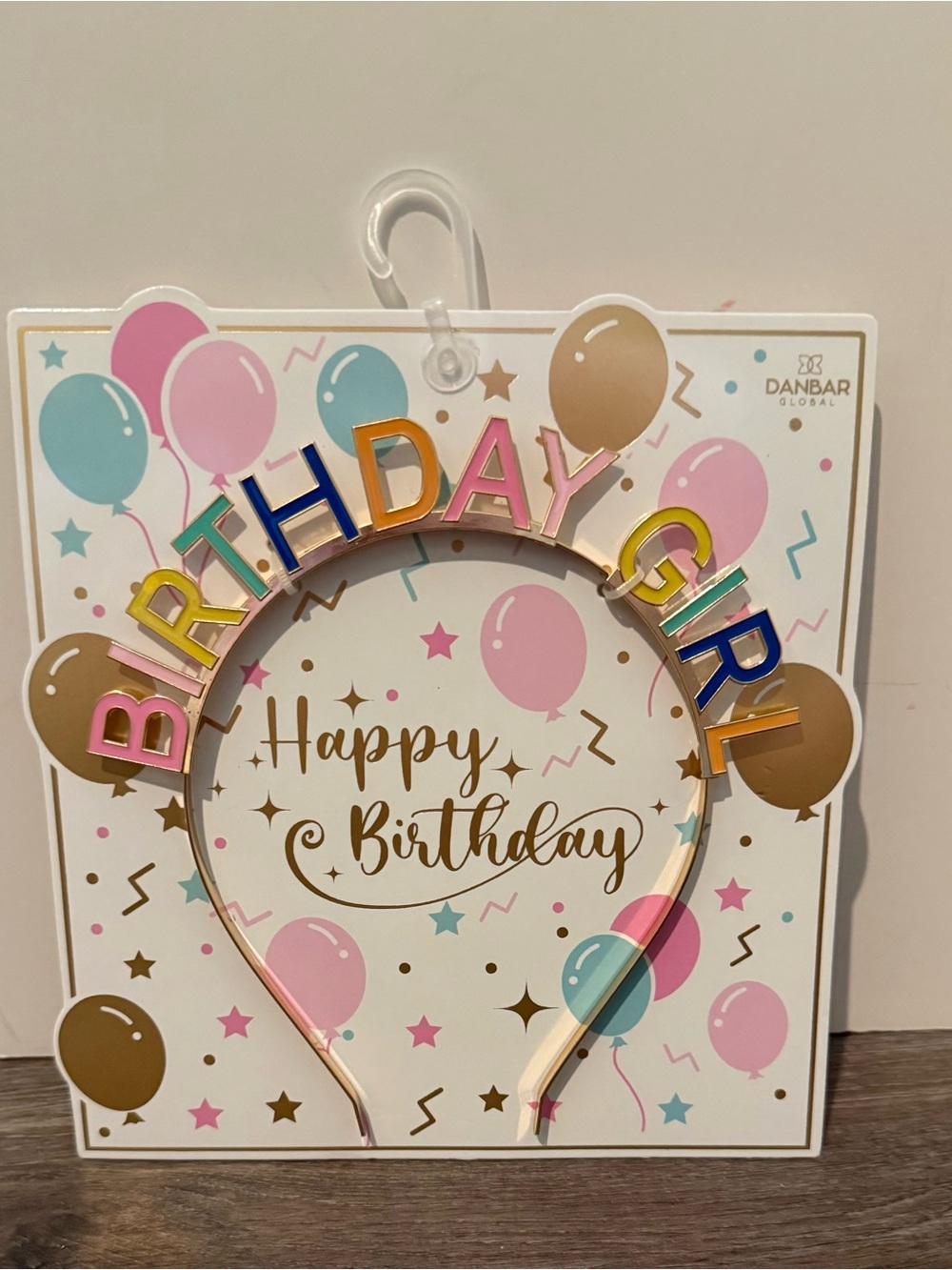 Super Cute Birthday Girl Rainbow Letter Headband- NWT